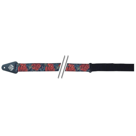 Pasek do gitary Firestone Red Roses-23579
