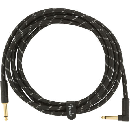 Kabel J-J 3m Fender Deluxe Series Tweed Black Kąt-23623