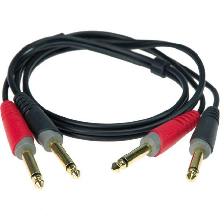 Kabel 2xJ6,3-2xJ6,3 6m Klotz ATJJ0600-2709
