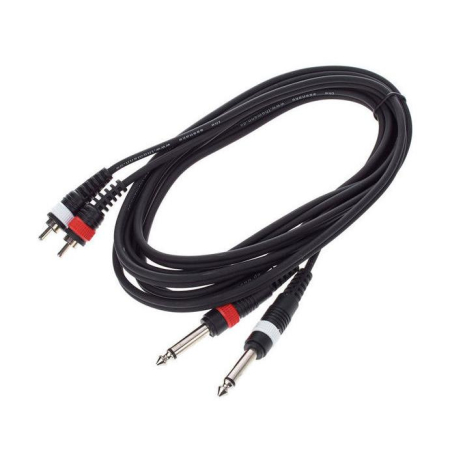 Kabel 2xJ6,3-2xRca 3m Snake SPR2030 Wyprzedaż-2723