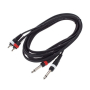 Kabel 2xJ6,3-2xRca 3m Snake SPR2030 Wyprzedaż-2723