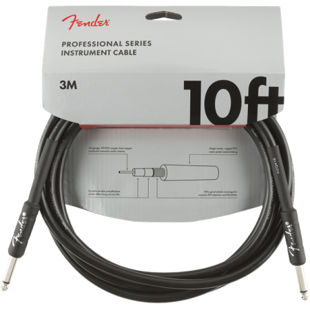 Kabel J-J 3m Fender Professional Series Black-37839
