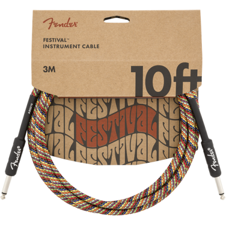 Kabel J-J 3m Fender Festival Inst Cable Rainbow-37853