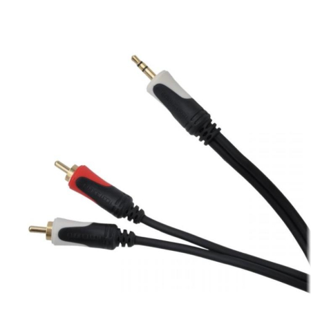 Kabel J3,5-2xRCA 5m Cabletech KPO3844-5-4241