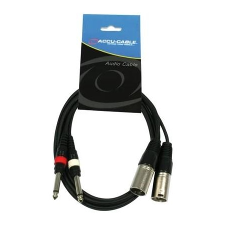 Kabel 2xXlr-2xJ6,3 1,5m Accu Cable-4267