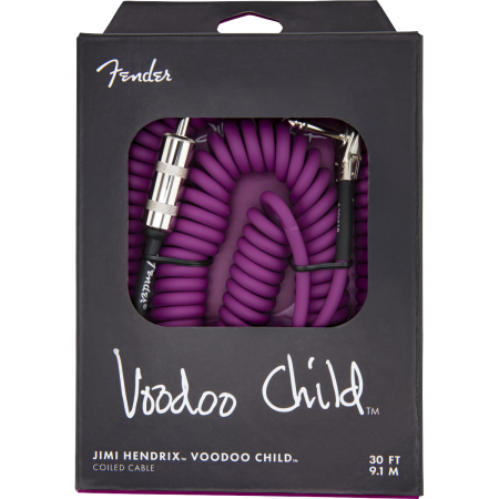 Kabel J-J 9m Fender Jimi Hendrix spiralny Purple-45005