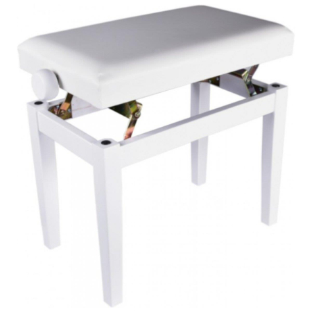 Ława do pianina DNA Deluxe white mat skaj-45670