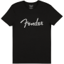 T-shirt Fender Spaghetti Logo Men's Tee Black- XL-51997