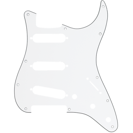 Maskownica Fender Pickguard Strat W/B/W 3-Ply SSS-52047