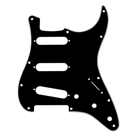 Maskownica Fender Pickguard Strat B/W/B 3-Ply SSS-52048