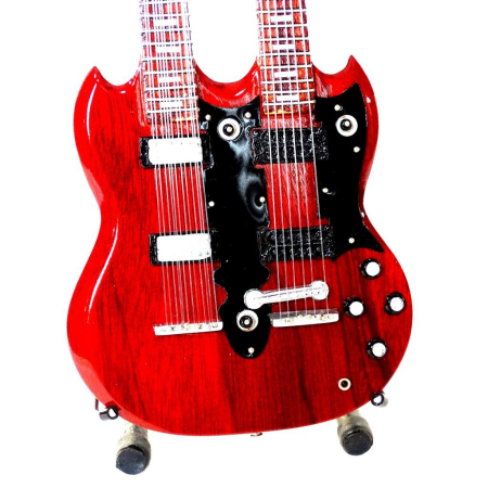 Mini gitara Led Zeppelin Jimmy Page Double Neck-52315