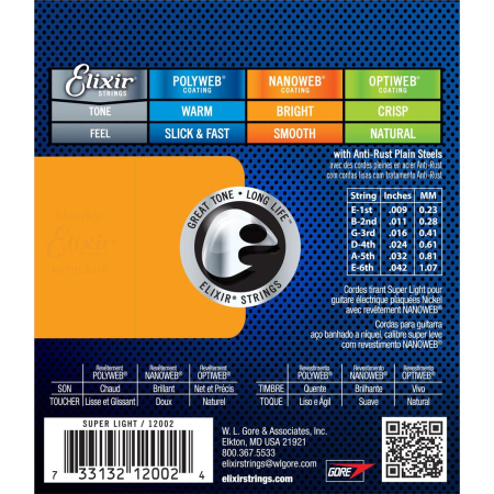Str.Elixir do gitary elektrycznej Nanoweb 9-42-52339