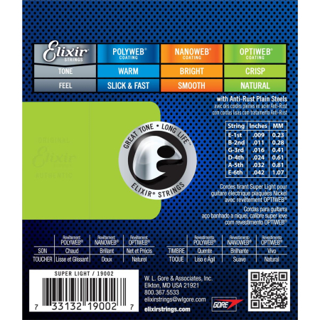 Str.Elixir do gitary elektrycznej Optiweb 9-42-52354