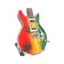 Mini gitara Bob Marley Tribute Ganja 0468-52313