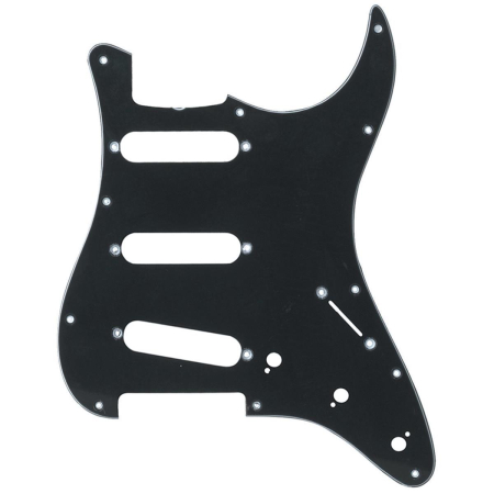 Płytka pickguard typ strato black 3 single 558020-53016