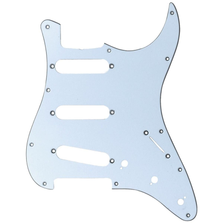 Płytka pickguard typ strato white 3 single 558021-53017