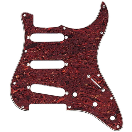 Płytka pickguard typ strato black 3 single 558025-53019