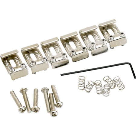 Zestaw siodełek do mostka Fender Vinatge Nickel(6)-53148