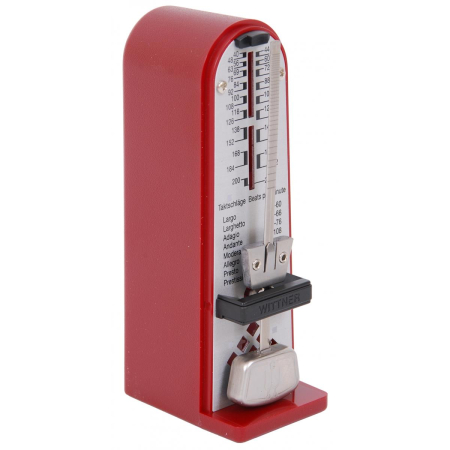 Metronom Wittner Taktell Piccolino rubinowy-53273