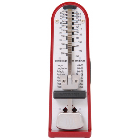 Metronom Wittner Taktell Piccolino rubinowy-53274