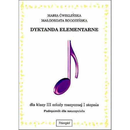 Dyktando elementarne III dla nauczyciela +CD-53301