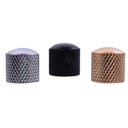 Gałka na potencjometr Metal Team CR/BK-5343