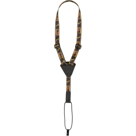 Pasek do ukulele Fender® Ukulele Strap Blk/Ylw/Brw-53456