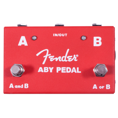 Fender 2 Switch ABY Pedal Red Footswitch-53691