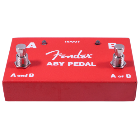 Fender 2 Switch ABY Pedal Red Footswitch-53692