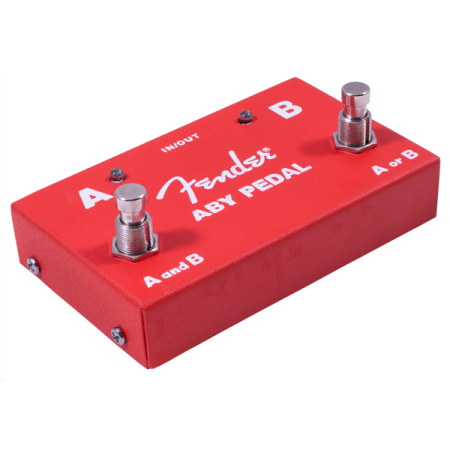 Fender 2 Switch ABY Pedal Red Footswitch-53693