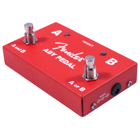 Fender 2 Switch ABY Pedal Red Footswitch-53694
