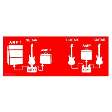Fender 2 Switch ABY Pedal Red Footswitch-53697