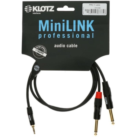 Kabel J3,5-2xJ6,3 0,9m Klotz KY5-090 PRO-56494