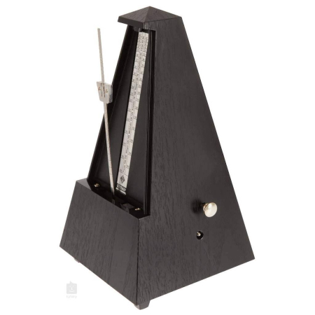 Metronom Wittner Piramida z dzwonkiem Czarny -56557