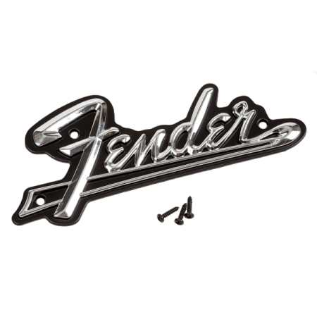 Logo Fender Black Panel Amplifier Silver/Black-56820