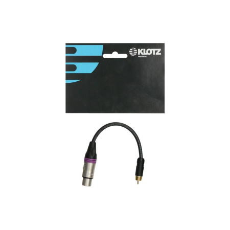 Kabel Rca-Xlr Ż Klotz 0,2m XLR-FRCAM-56924