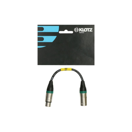 Kabel Xlr-Xlr Klotz 0,2m XLR-FM-GK with groundlift-56940