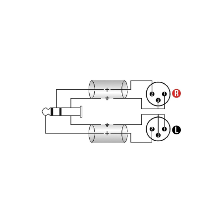 Kabel J3,5-2xXlr M 1m Klotz AY9-0100-57124