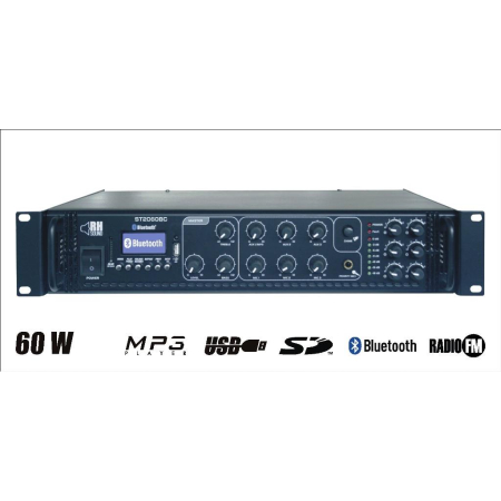 Wzmacniacz mocy RH ST 2060BC/MP3+FM+BT+Strefy-57179