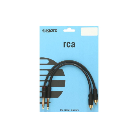 Kabel 2xJ6,3-2xRca 60cm Klotz AL-RP0060-57279