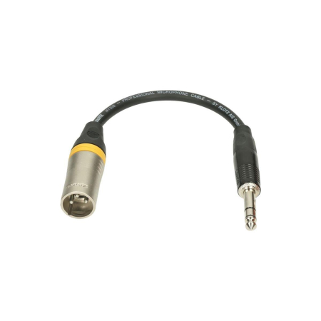 Kabel Xlr M-J6,3 TRS Klotz 0,2m XLR-MP6.3-57285