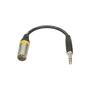 Kabel Xlr M-J6,3 TRS Klotz 0,2m XLR-MP6.3-57285