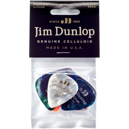 Zestaw kostek Dunlop PVP106 12szt celluloid medium-57339
