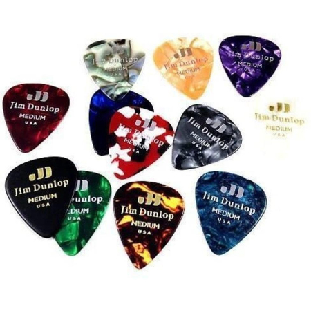 Zestaw kostek Dunlop PVP106 12szt celluloid medium-57340