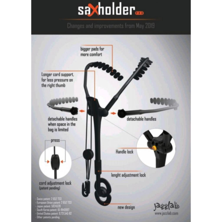 Pasek do sax JazzLab Holder  PRO - szelki size M-57473