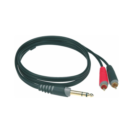 Kabel J6,3-2xRca 3m Klotz AY3-0300-57486