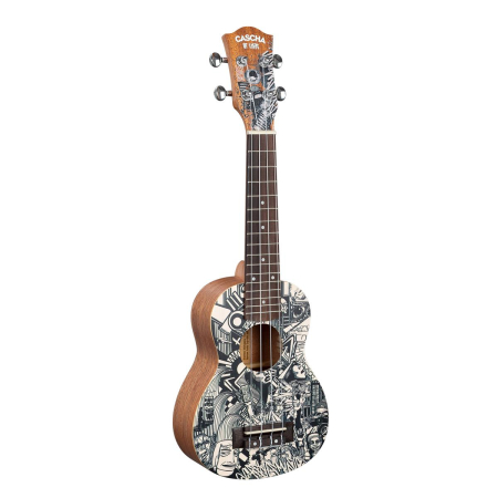 Gitara ukulele Cascha Art Sketch sopran-57983