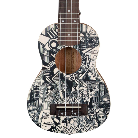 Gitara ukulele Cascha Art Sketch sopran-57988