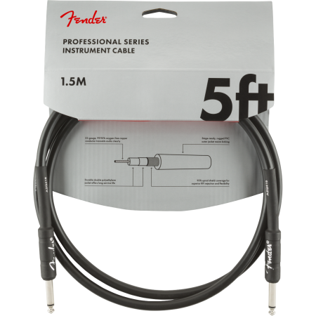 Kabel J-J 1,5m Fender Professional Series Blk -58177