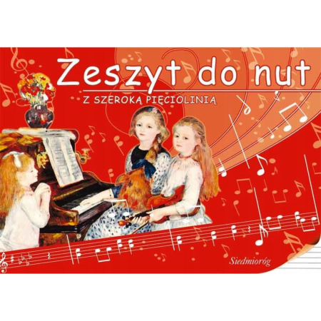 Zeszyt do nut szeroka pięciolinia a5 Siedmiogród -58910